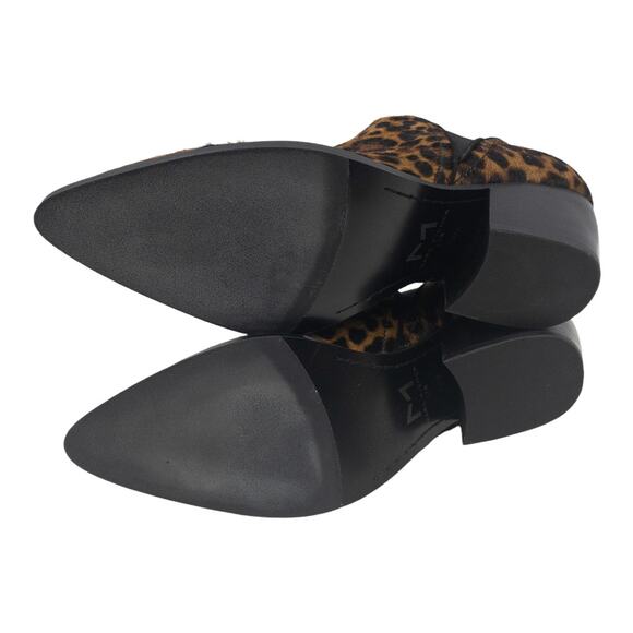 MARC FISHER  Dalaran  Leopard Calf Hair Pointed Toe Ankle Booties 7.5 Women's - Picture 10 of 13